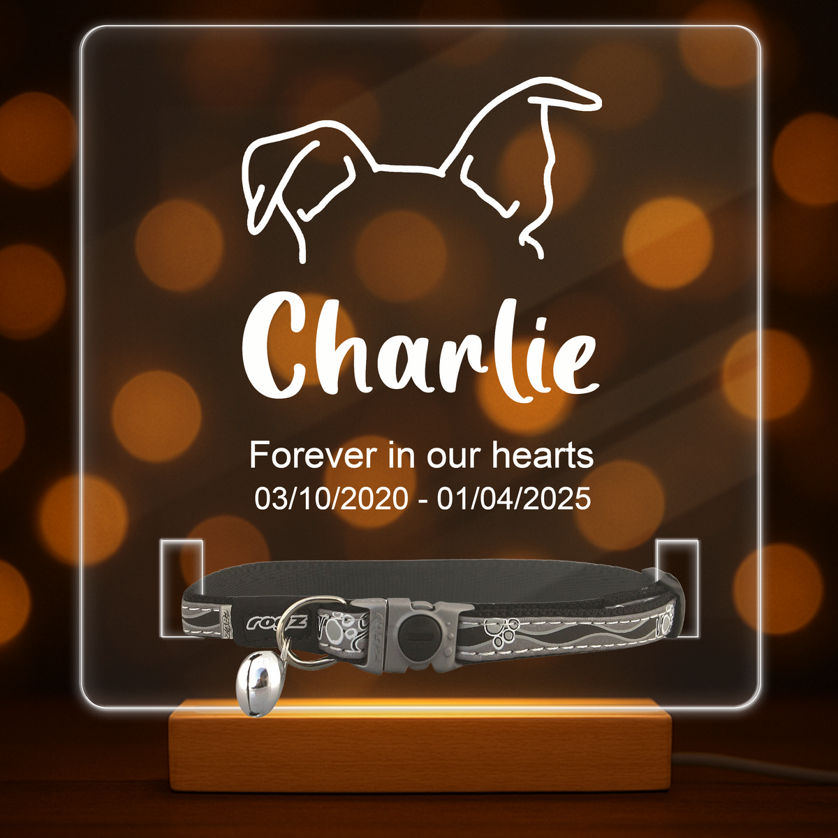 Personalized Forever In Our Heart Acrylic Collar Frame TH10 894097