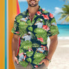 Custom Funny Golfer Face Tropical Hawaiian Shirt - Personalized Gift for Golfer LM32 897489