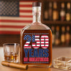 250 Years of Greatness USA Flag Patriotic 1776-2026 Anniversary Whiskey Bottle LM32 895225