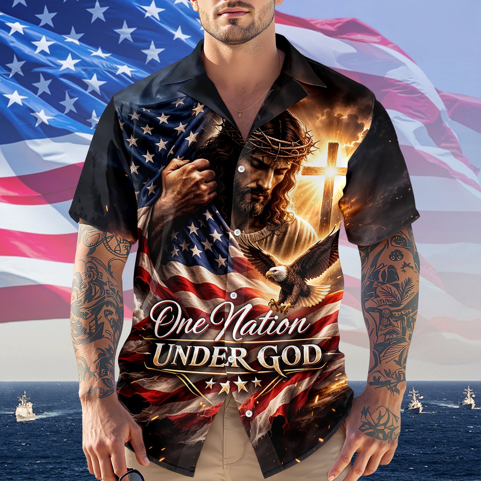 One Nation Under God Hawaii Shirt TH10 169261
