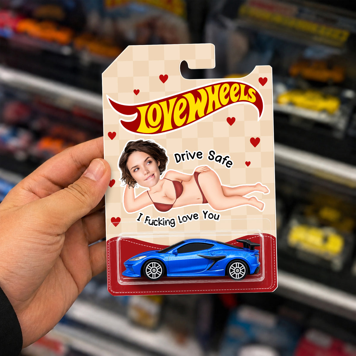 Custom Photo Drive Safe I F*cking Love You Wheels - Funny Gifts For Husband, Wife HO82 903894
