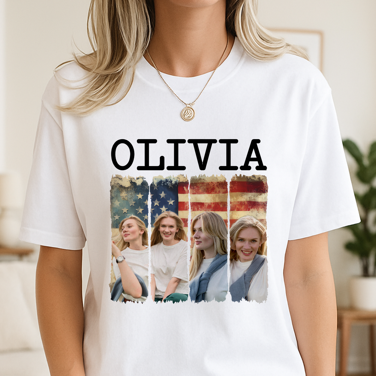 Custom Photo Stars & Stripes With America Flag Bright Shirt TH10 892973