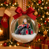 Custom Face Kid Riding Monster Truck 3D Acrylic Ball Ornament, Special Christmas Keepsake for Kids HO82 903912
