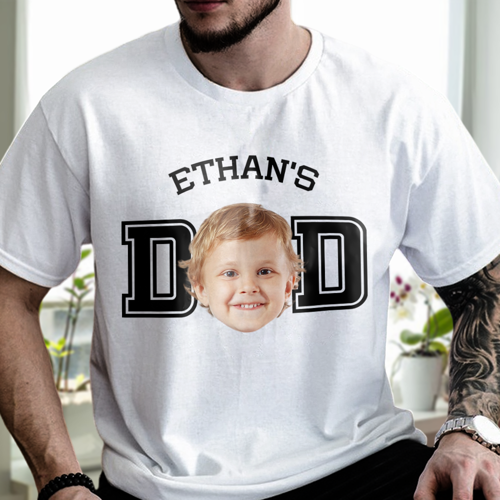 Custom Photo Kid - Kid's Dad, Kid's Mom Bright Shirt HA75 892470