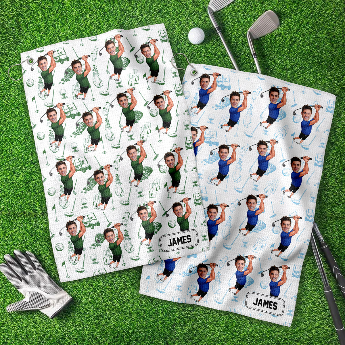 Custom Funny Photo Golf Towel For Golf-Loving LM32 893831