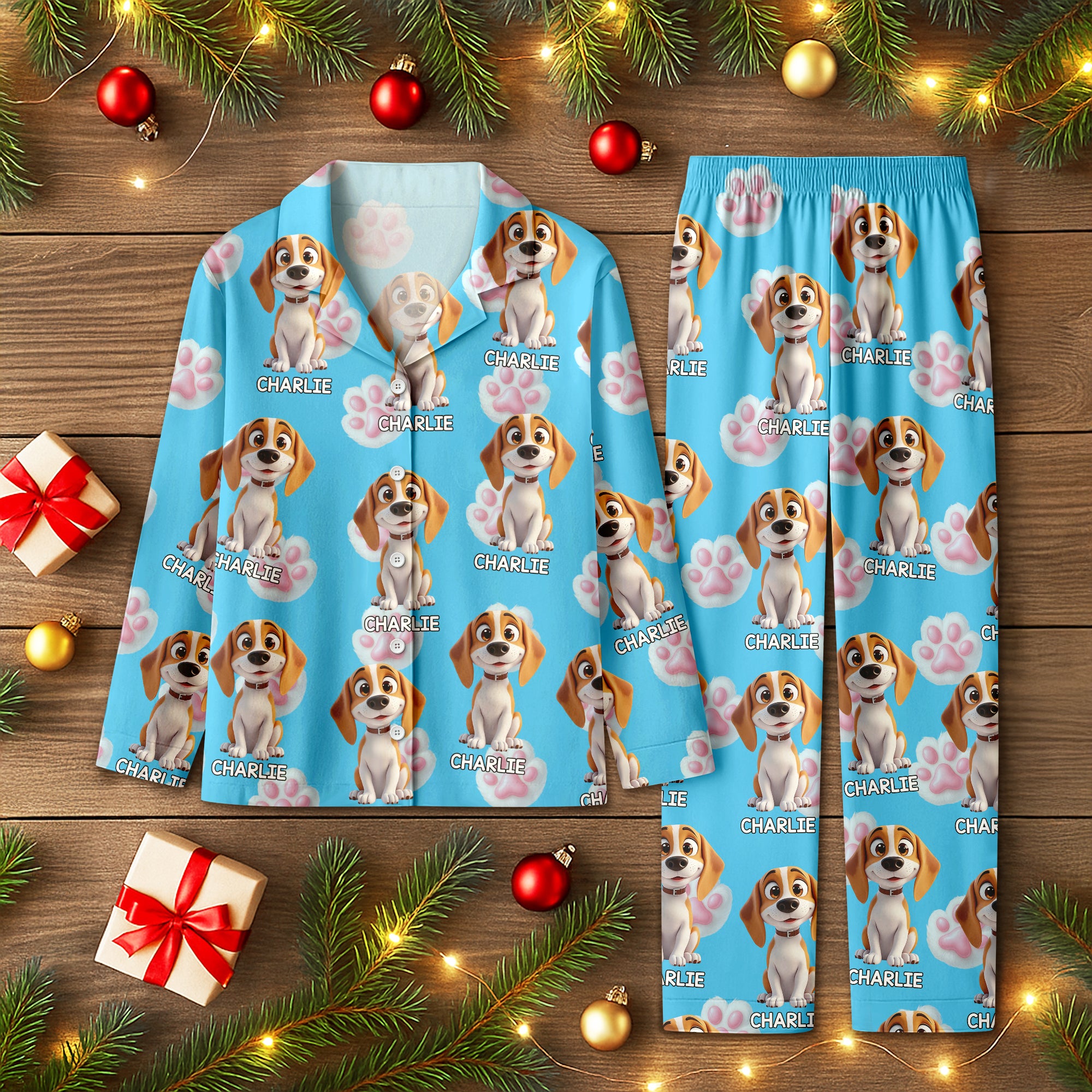 Custom Cute Dog 3D Pajamas Personalized Gifts For Dog Lovers CH07 899274