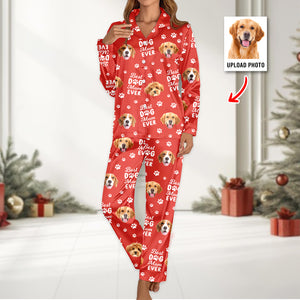 Custom Photo Best Dog Dad Dog Mom Paw Paw - Personalized Pajamas Gift For Pet Lovers HO82 894378