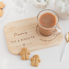 Personalized Mum's Tea & Biscuits Wooden Tray - Gift For Mom, Mother's Day Gift HO82 901748