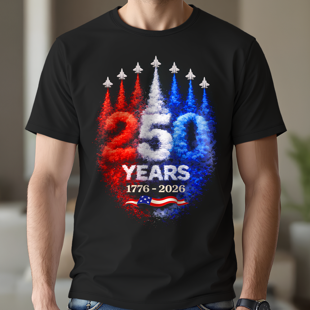 USA 250th Anniversary Rocket – America Rising Freedom Patriotic Dark Shirt LM32 899383