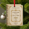 Personalized Love Story Christmas Ornament – Custom Couple Names & Date Book Ornament, Anniversary Wedding Gift TH10 170707
