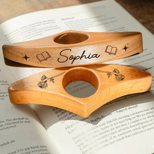 Custom Name Engraved Book Page Holder - Personalized Christmas Bookish Gifts For Book Lovers, Bookworms, Readers CH07 899516
