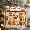 Custom Family & Pet Christmas Cookie Tray Acrylic Ornament, Personalized Holiday Keepsake TH10 171145