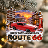 Personalized Route 66 100th Anniversary Christmas Acrylic Ornament  Car Lover Gift LM32 670287