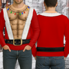 Personalized Funny Santa Abs Belly Body Ugly Sweater For Husband Dad Grandpa Chirstmas Gag Gift HA75 919350