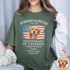 Custom Dog Photo Descendant of a Patriot USA 250th Anniversary 1776–2026 Comfort Shirt TH10 169437