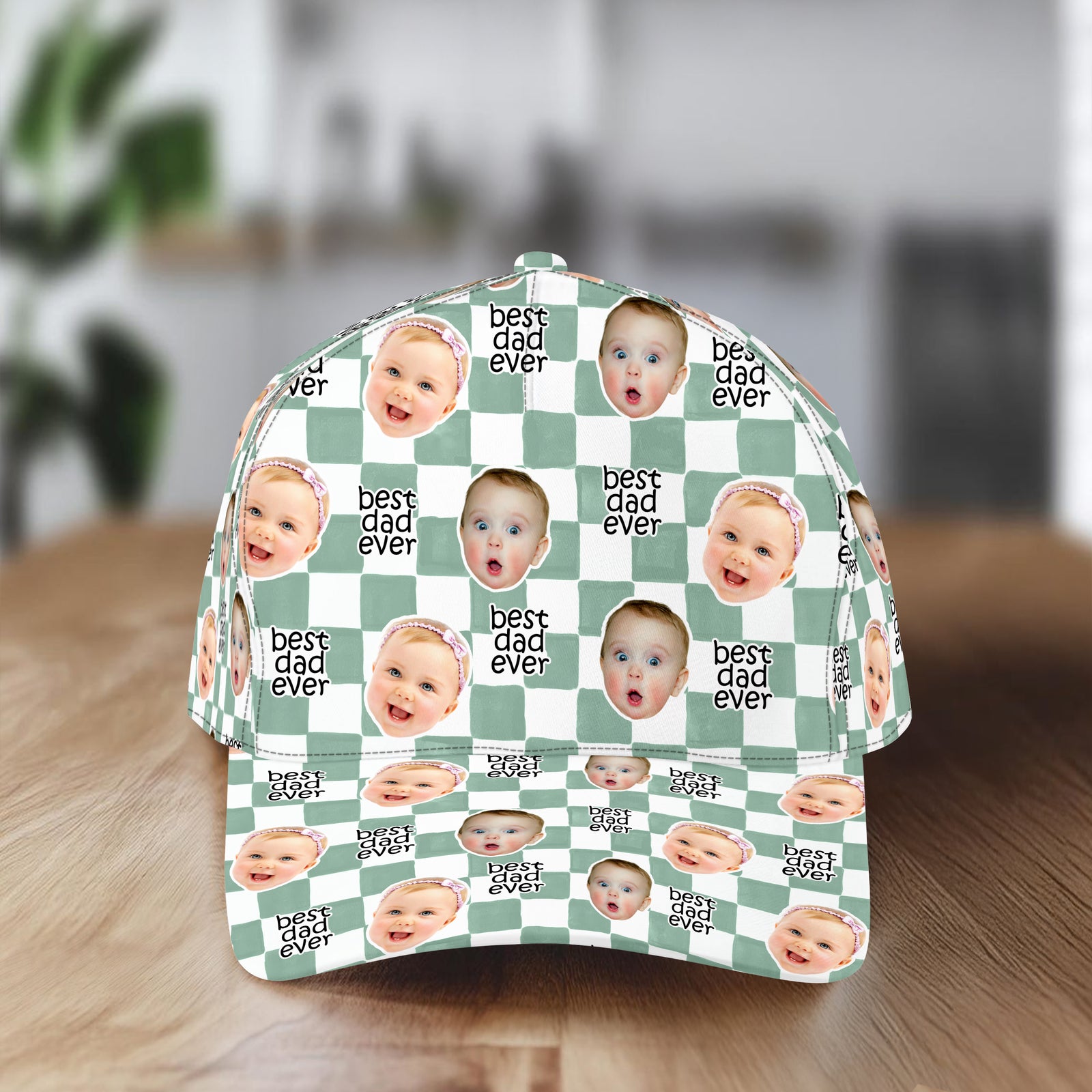Custom Baby Face Best Dad, Mom Ever Classic Cap - Personalized Gift for Parents LM32 669017