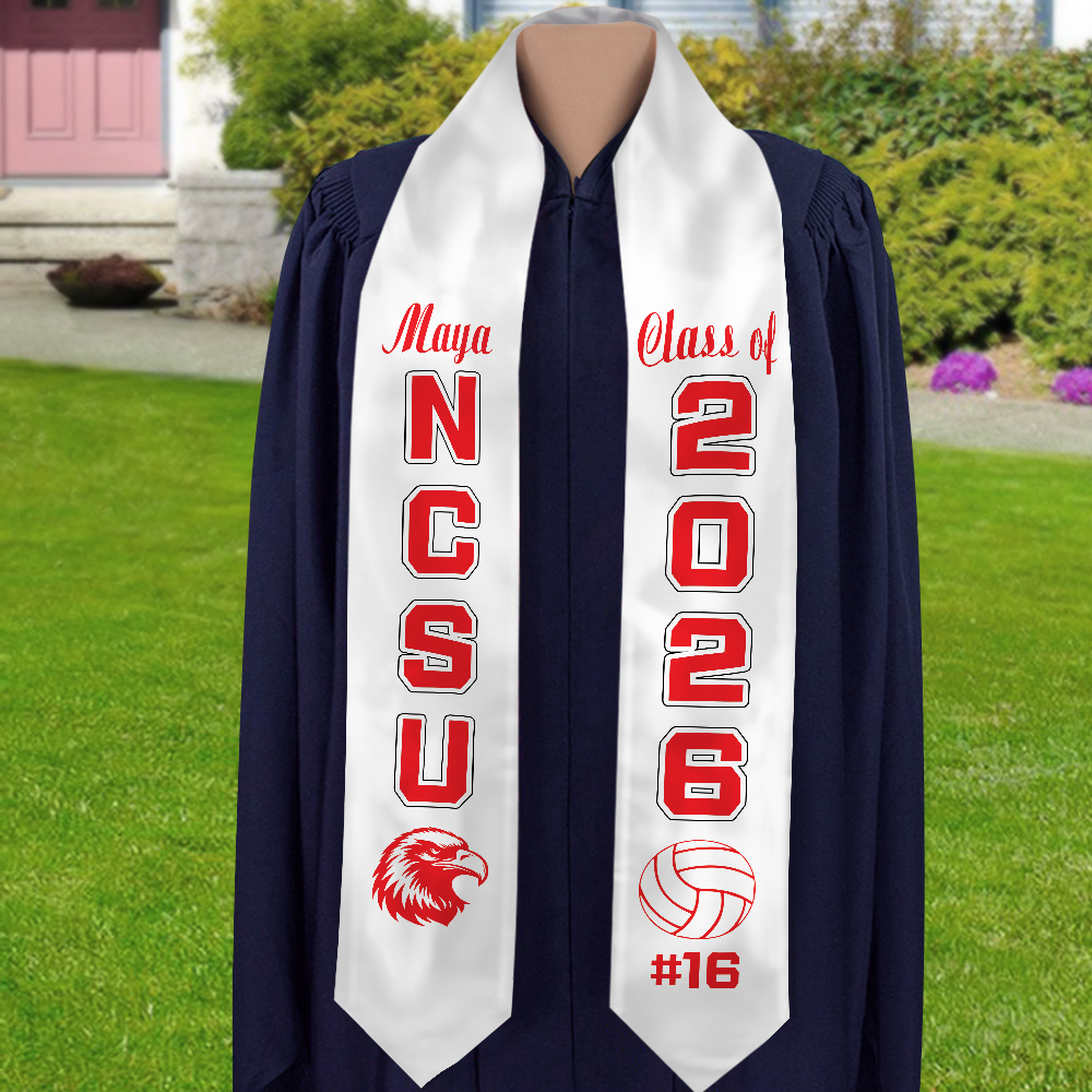 Personalized Senior Graduation Stole – Custom Graduation Sash Gift LM32 897705