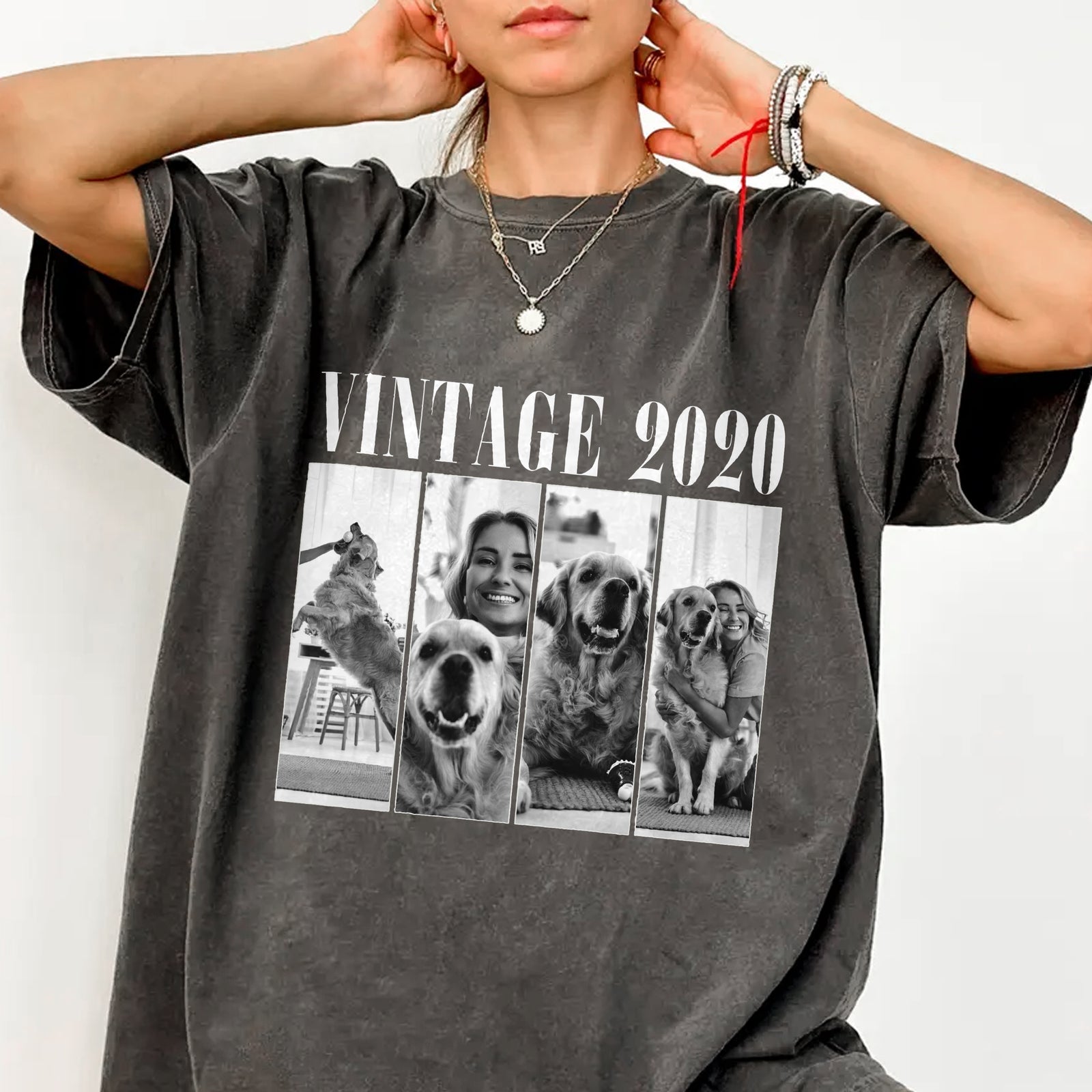 Custom Dog Bootleg Photo Year Vintage Comfort Color Shirt For Dog Lovers CH07 899382