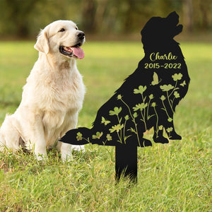 Custom Dog Name Memorial Garden Stake TH10 891539