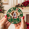 Personalized Pet Photo Christmas Ceramic Ornament, Custom Christmas Tree Decoration Gift For Pet Lovers HO82 904146
