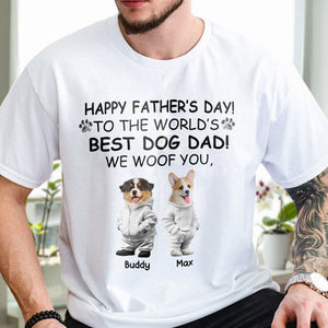 Custom Photo Happy Father's Day, Best Dog Mom, I Woof You Shirt For Dog Lovers HA75 892206