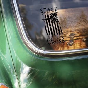 Stand for The Flag Kneel for The Cross Car Window Decal Sticker LM32 897351