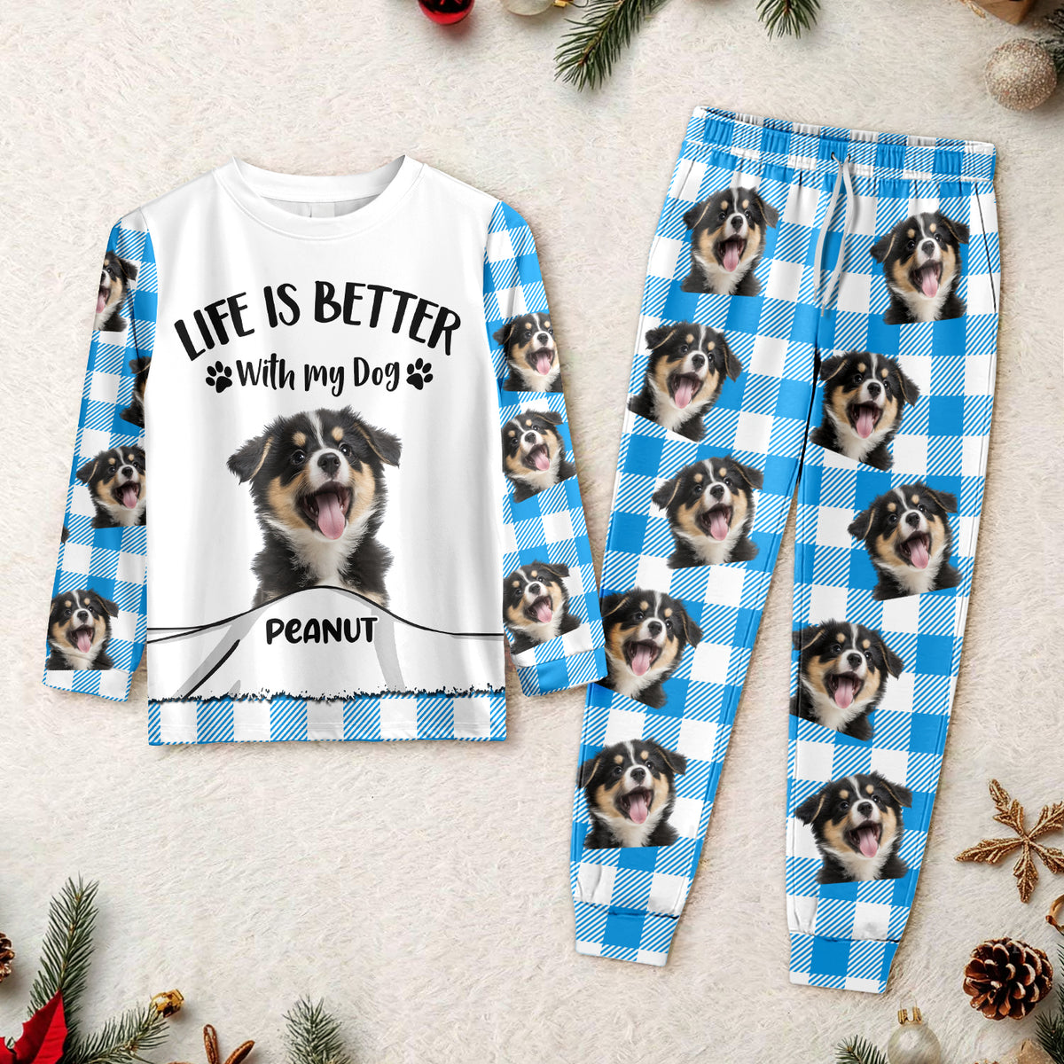 Custom Photo Life Is Better With My Dog Personalized Sleepwear Gift For Pet Lovers CH07 899112