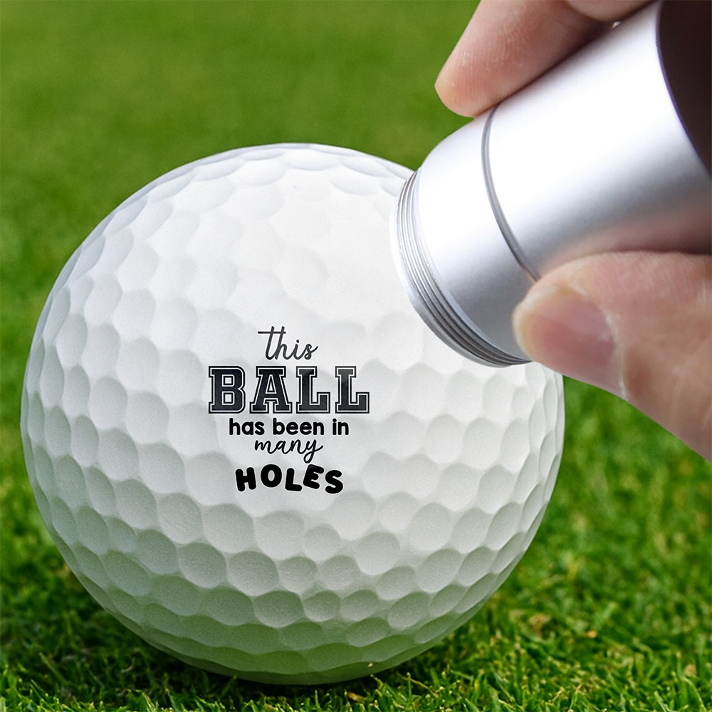 This Ball Has Been In Many Holes Golf Ball Stamp Box TH10 169619