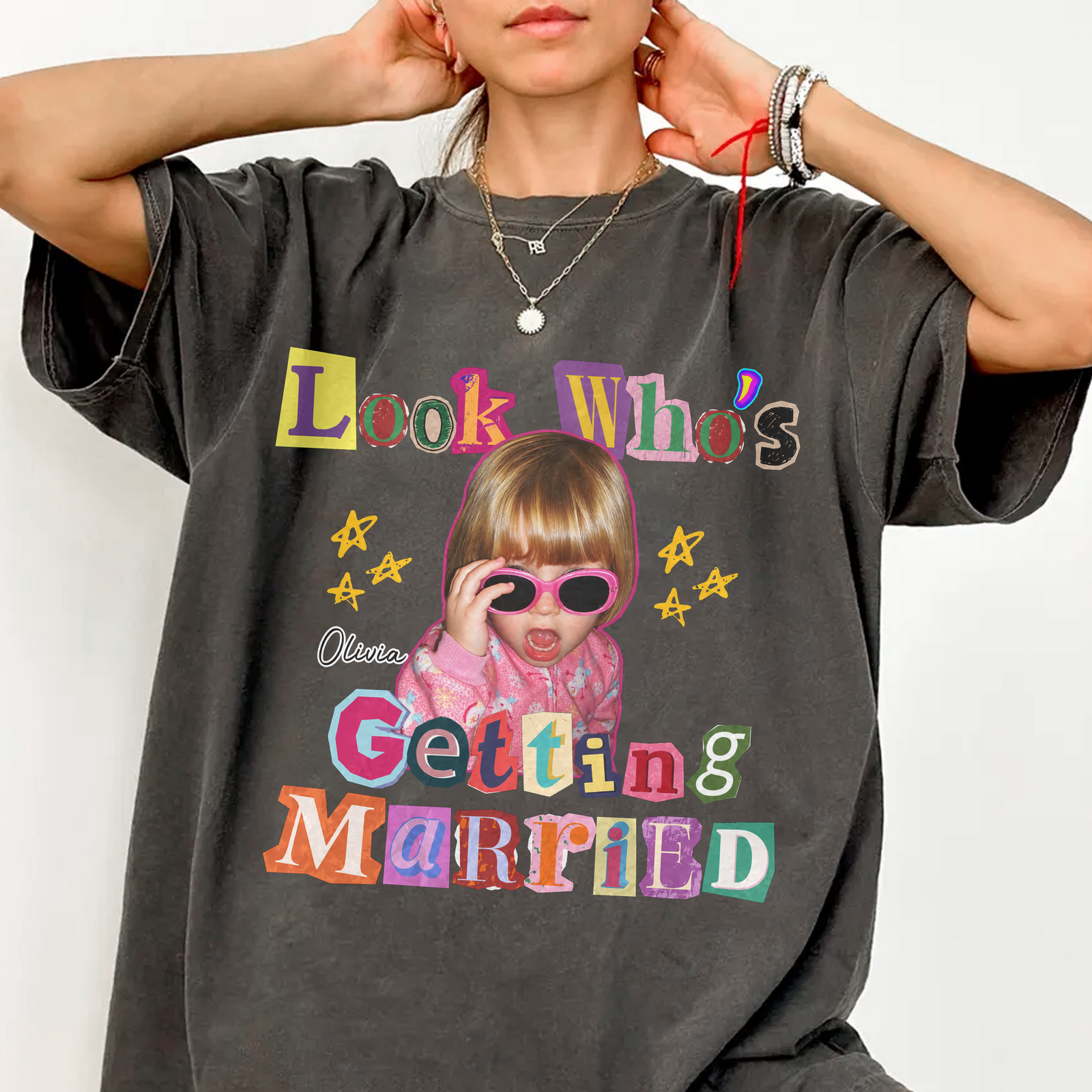 Custom Photo And Name Looking Who's Getting Married Comfort Shirt TH10 170577