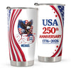 Personalized USA 250th Anniversary 1776-2026 Fat Tumbler HA75 921026