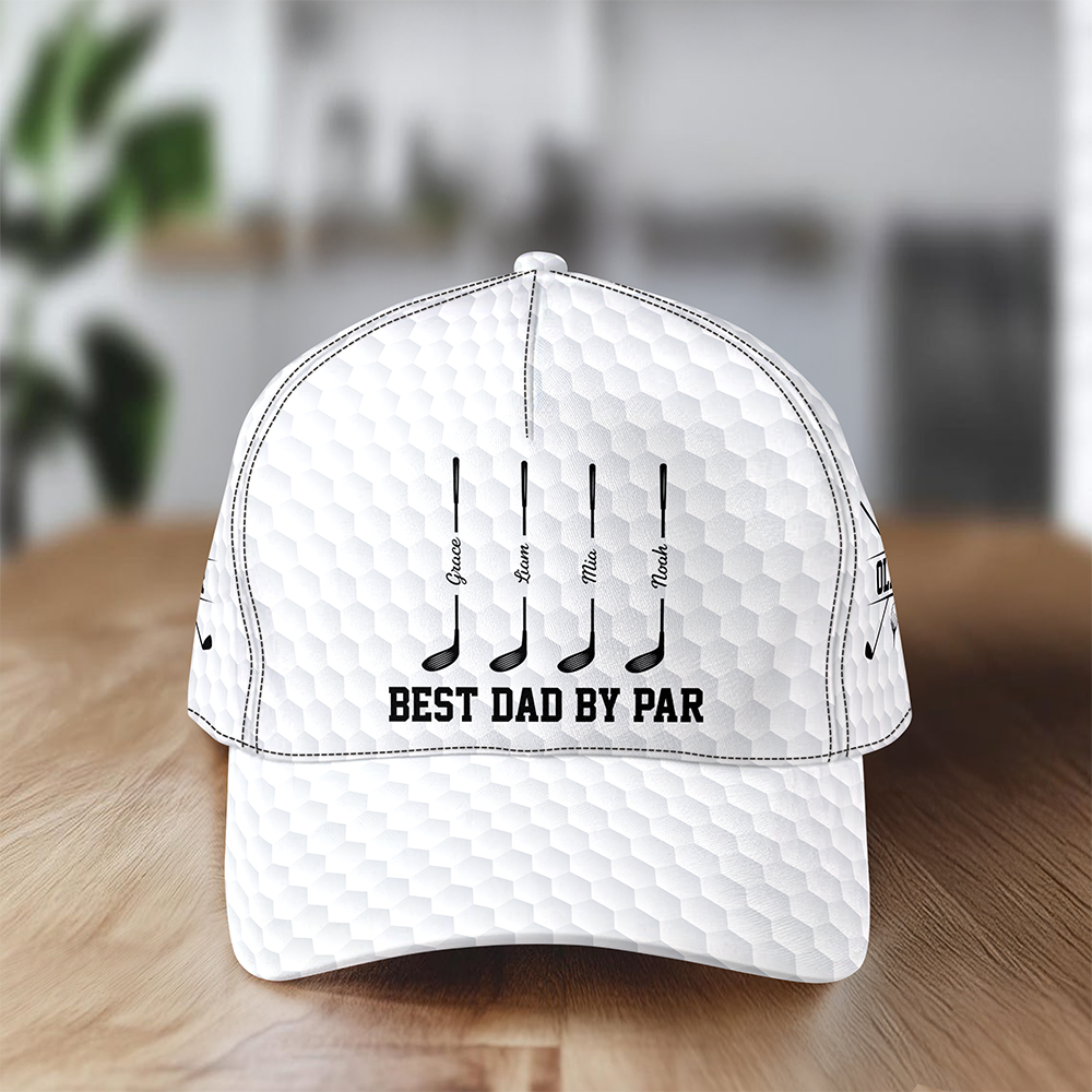 Custom Name Best Dad By Par Classic Cap - Gift for Golf Dad TH10 169837