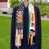 Custom Photo Country Flag Class of 2026 Stoles Sash, Graduation Gift, Senior Gift HO82 901320