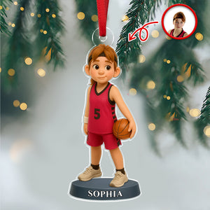 Custom Photo Basketball 3D Effect Figure Art Acrylic Ornament Gifts For Sports Lovers HA75 897622