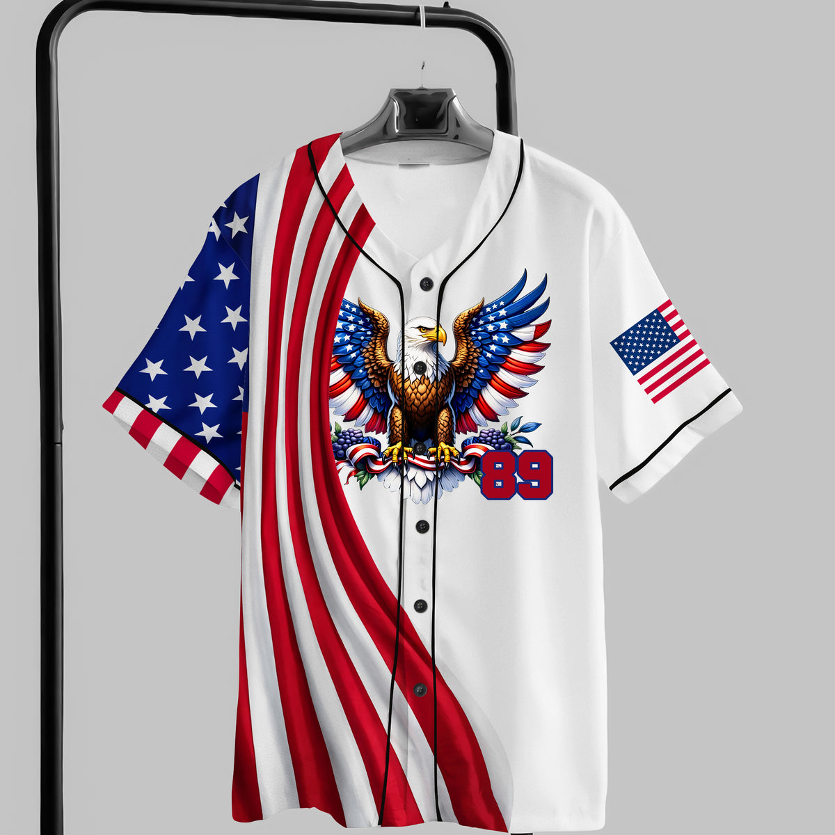 Custom Name American Pride Patriotic 250th Anniversary Eagle Baseball Jersey Shirt HA75 920882