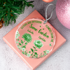 It Takes A Long Time To Grow An Old Friend Toile De Jouy Vintage French Style Personalized Cirle Glass Ornament HA75 897072