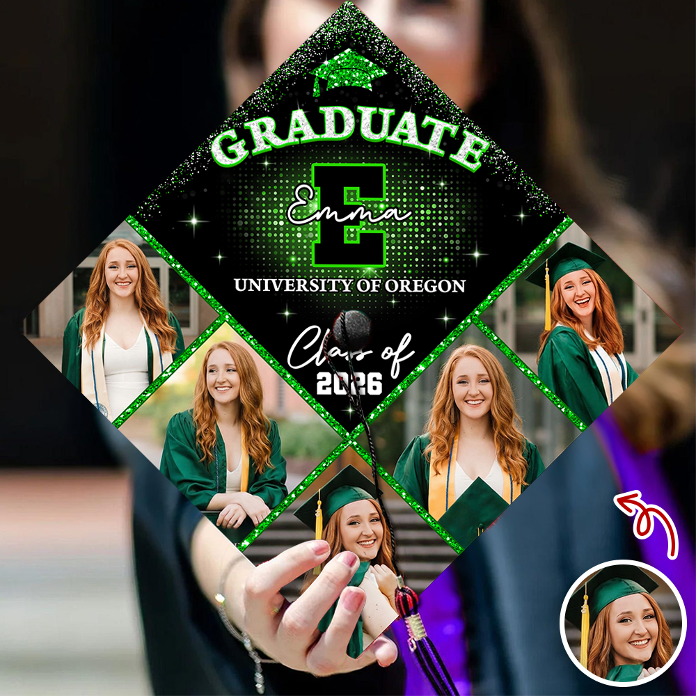 Custom Photo Class Of 2026 Graduation Cap Topper - Graduation Decoration HO82 901570