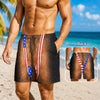 Personalized Funny Hairy American Flag Swim Trunks – Men's Patriotic Beach Shorts TH10 170437