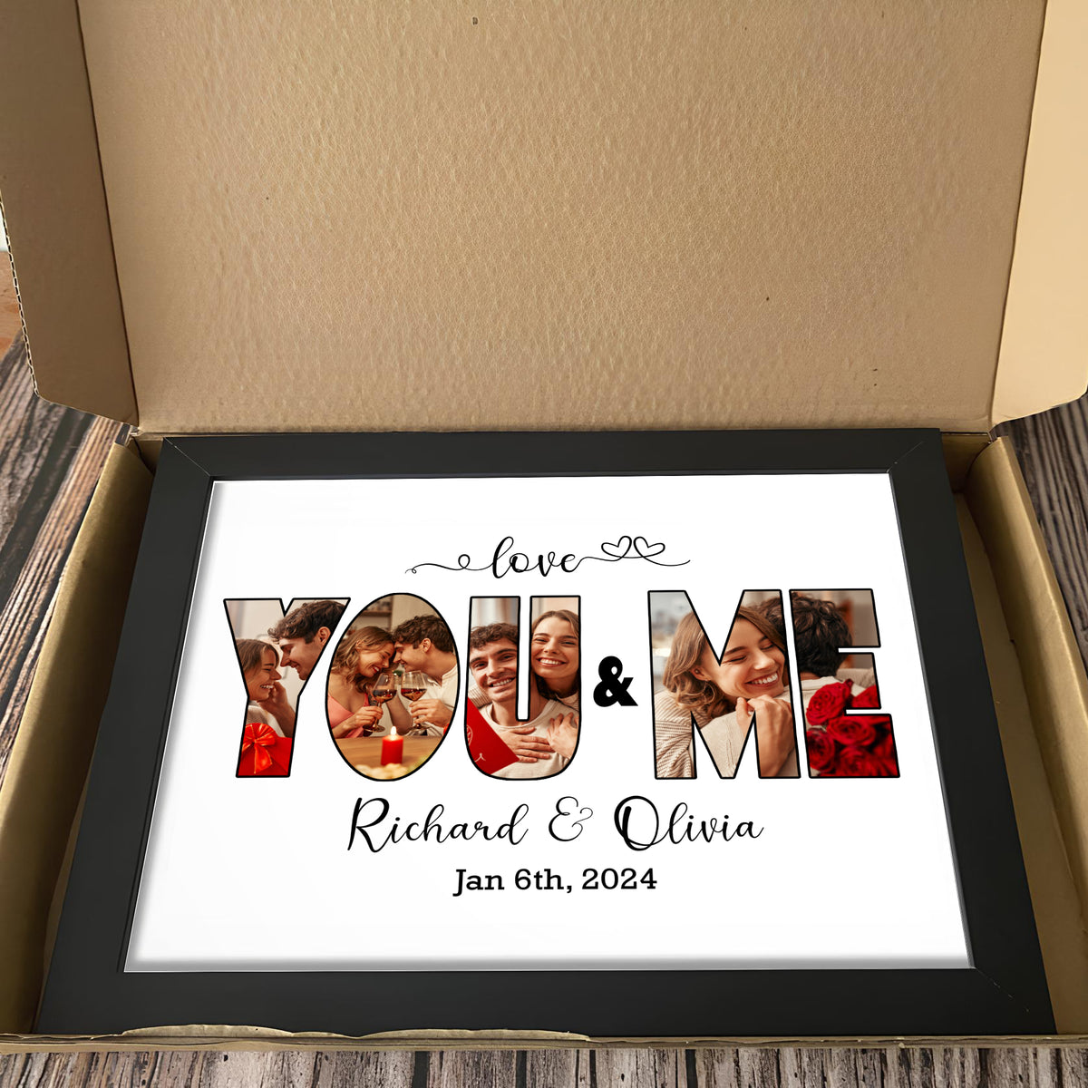 Custom Photo Love You And Me Got This Picture Frame LM32 893751