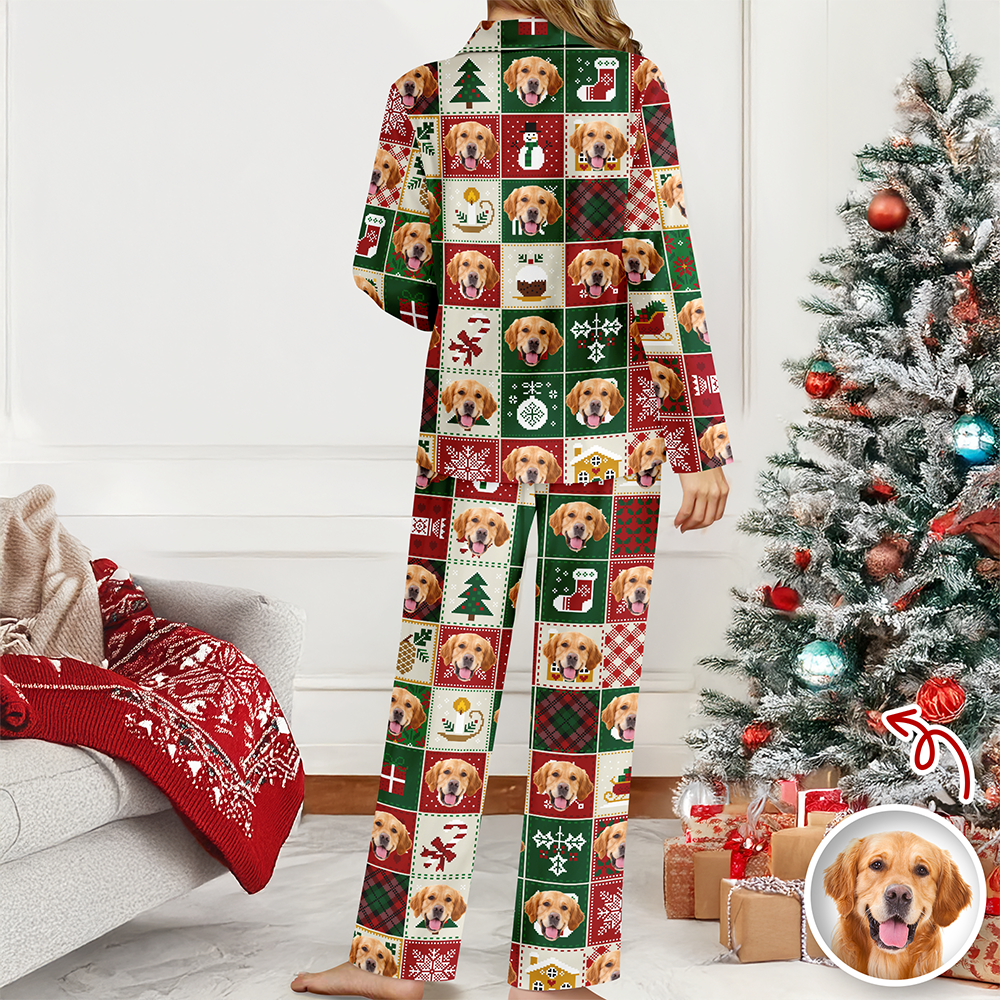 Custom Pet Photo Quilt Design Pajamas Gift For Pet Lovers TH10 896117