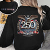 Freedom USA Eagles 250th Anniversary Semiquincentennial Back & Front Dark Shirt LM32 899191