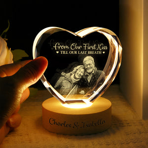 Custom Photo You And Me We Got This Couple Engraved Crystal Photo With Light HA75 898208