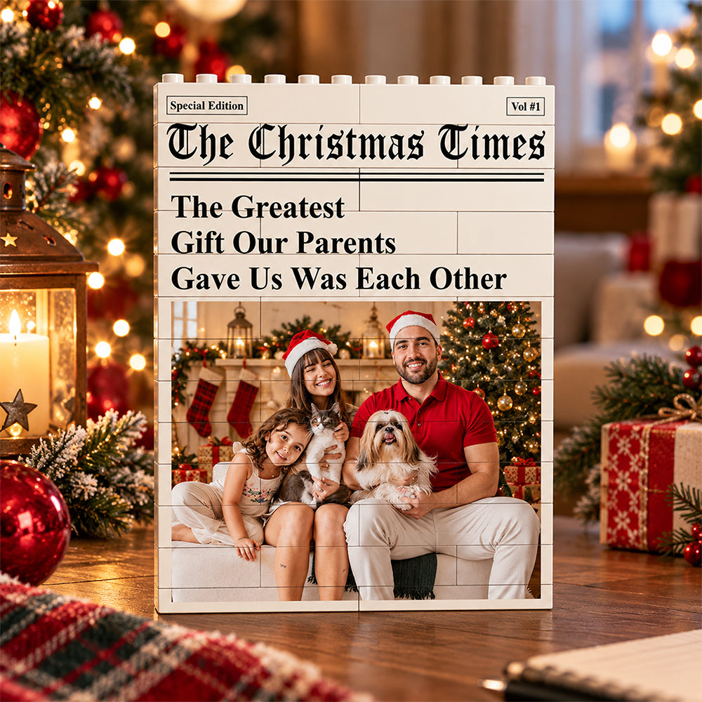 Custom Photo The Christmas Times Building Brick Block HA75 919480