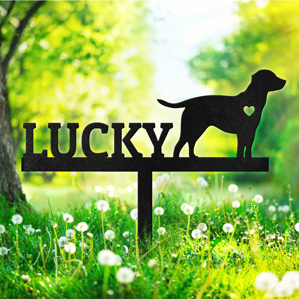 Custom Name And Dog Clipart For Memorial Garden Stake Personalized Gift TH10 891583