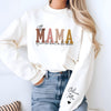 Custom Name This Mama Wears Her Heart On Her Sleeve - Personalized Sleeve Sweatshirt LM32 899091