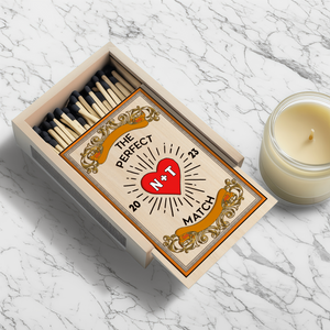 Personalized Gift For Couple Anniversary Unique Large Matchbox LM32 893799