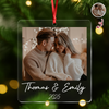 Custom Photo Acrylic Ornament Christmas Gift For Couple LM32 895767
