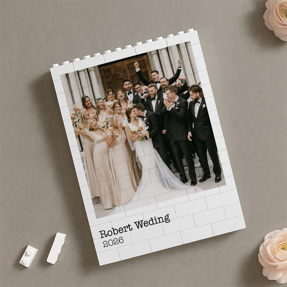 Custom Photo With Custom Message Building Brick Blocks Message Gift for Mom, Valentine & Holiday LM32 899469