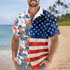 Custom Pet Photo With American Flag Hawaii Shirt TH10 169331
