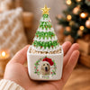 Custom Dog Cat Photo Christmas Wreath Mini Ceramic Pot With Glass Christmas Tree HO82 903626