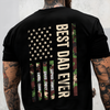 Personalized Best Dad Ever With US American Flag Back Shirt TH10 169721